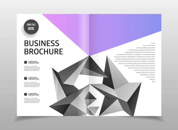 Conception de brochure d'entreprise — Image vectorielle