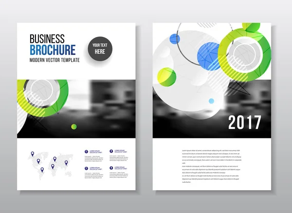 Conception de brochures d'affaires — Image vectorielle