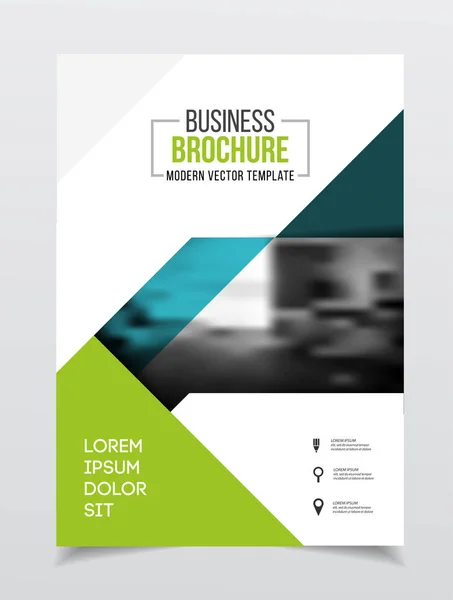 Desenho de brochura empresarial — Vetor de Stock