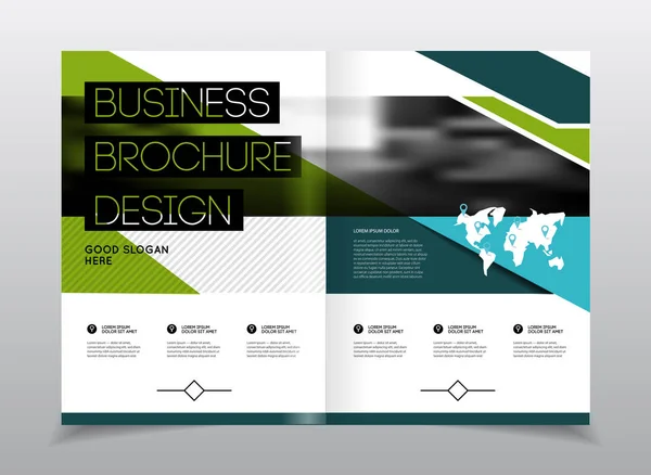 Conception de brochure d'entreprise — Image vectorielle