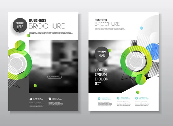 Conception de brochures d'affaires — Image vectorielle