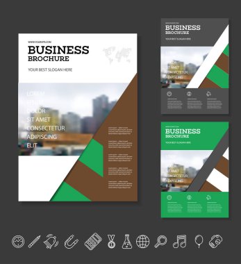 Modern broşür tasarım şablonu