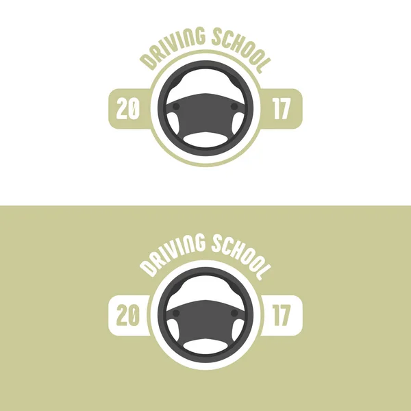 Driving school logotyp — Stock vektor