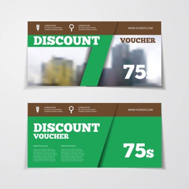 Hediye veya indirim çeki şablonu 