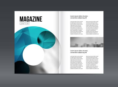 Modern broşür düzeni tasarım şablonu 