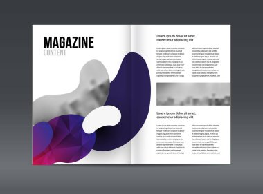 Modern broşür düzeni tasarım şablonu 