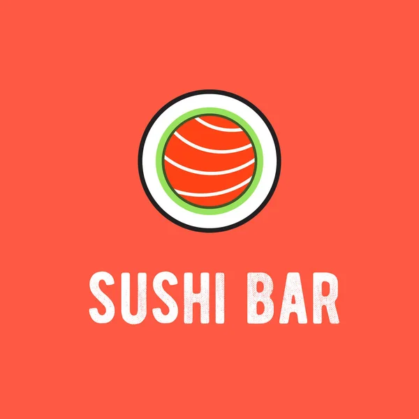 Sushi bár vektor logo — Stock Vector