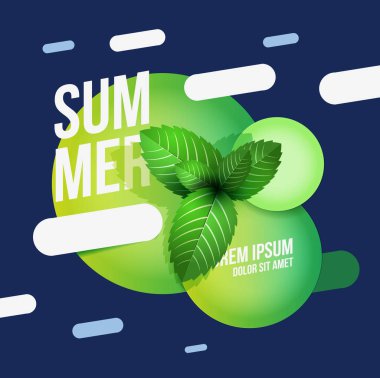 Yaz kabarcık çerçeveler soyut 