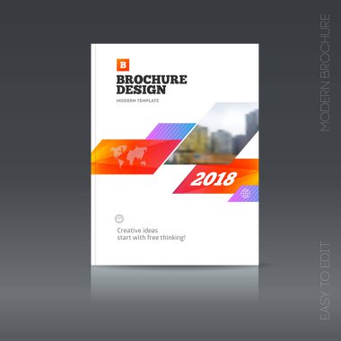 Basit tarzı broşür. El ilanı promosyon. 