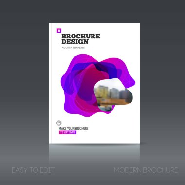 Basit tarzı broşür. El ilanı promosyon. 