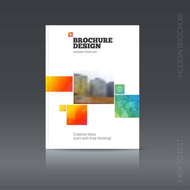 Basit tarzı broşür. El ilanı promosyon. 