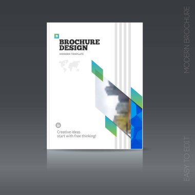 Basit tarzı broşür. El ilanı promosyon. 