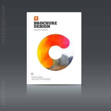 Basit tarzı broşür. El ilanı promosyon. 