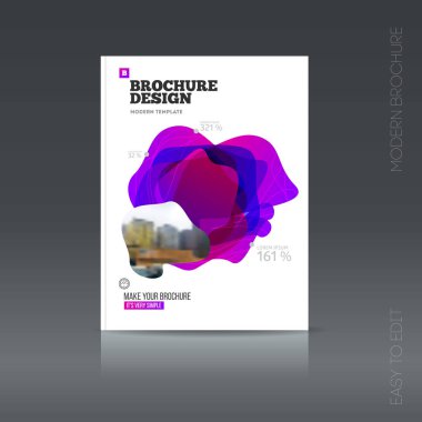 Basit tarzı broşür. El ilanı promosyon. 