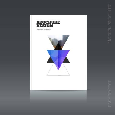 Basit tarzı broşür. El ilanı promosyon. 