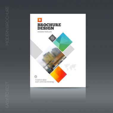 Basit tarzı broşür. El ilanı promosyon. 