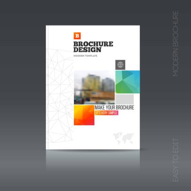 Basit tarzı broşür. El ilanı promosyon. 