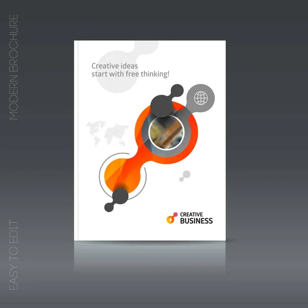 Brochure simple. Promotion du prospectus . — Image vectorielle