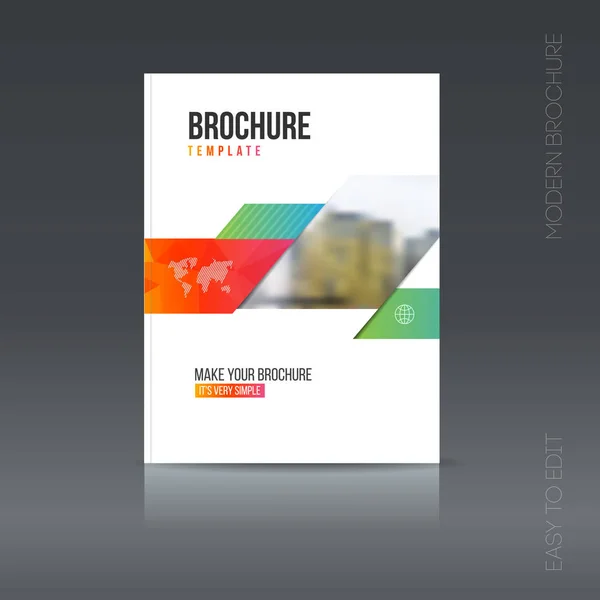 Stile semplice brochure architettura. Promozione volantini . — Vettoriale Stock