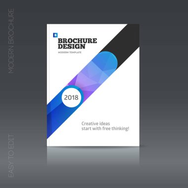 Basit tarzı broşür. El ilanı promosyon. 