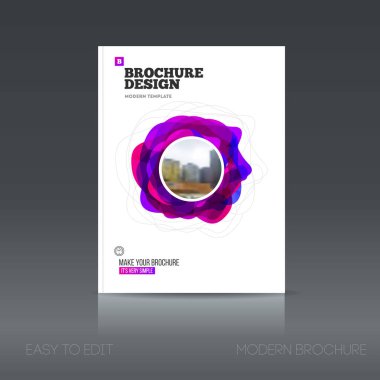 Basit tarzı broşür. El ilanı promosyon. 