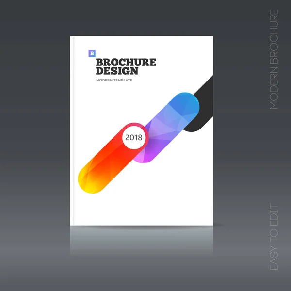 Eenvoudige stijl brochure. Flyer promotie. — Stockvector