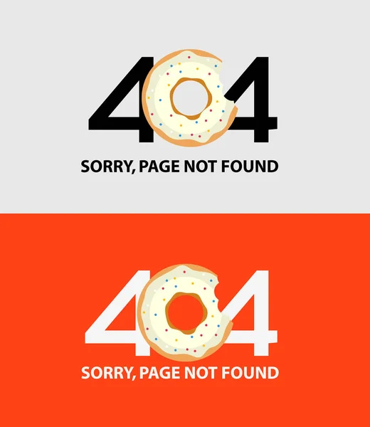 Страница с ошибкой 404 — стоковый вектор