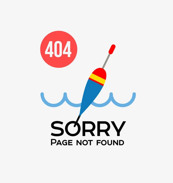 Страница с ошибкой 404 — стоковый вектор