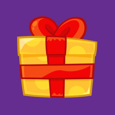 Noel giftbox illüstrasyon