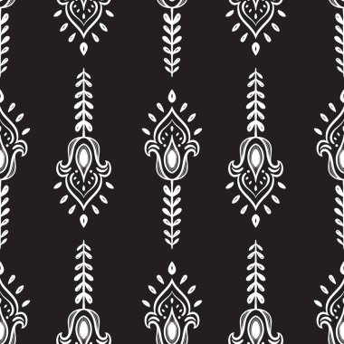 Güzel süsleme deseni. Lotus çiçeği. Vektör illüstrasyonu