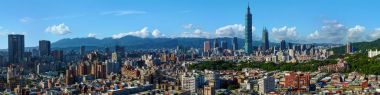 Geniş Merkezi Taipei City, Tayvan ülkenin başkenti Panoraması
