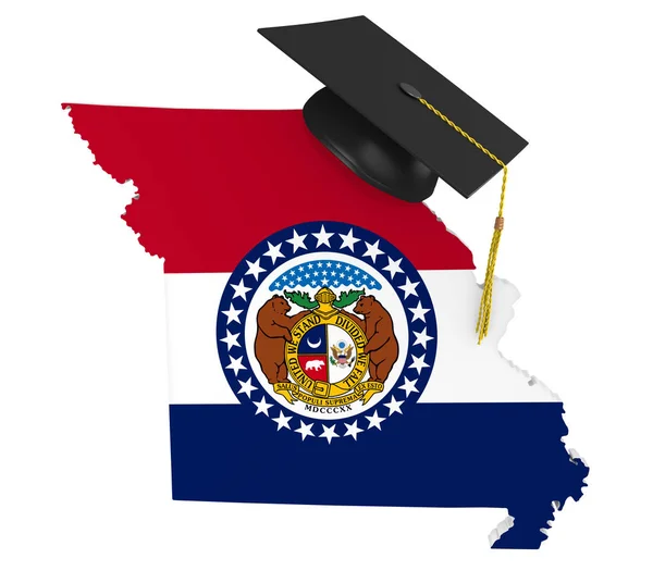 Missouri state college i university koncepcja edukacji, renderowania 3d — Zdjęcie stockowe