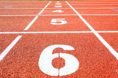 Spor sahası. Yakın çekim.