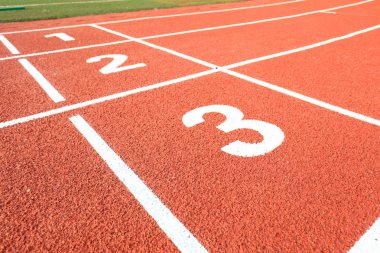 Spor sahası. Yakın çekim.