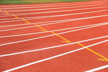 Spor sahası. Yakın çekim.