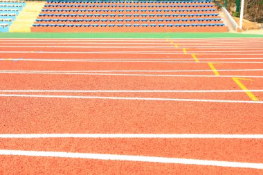 Spor sahası. Yakın çekim.