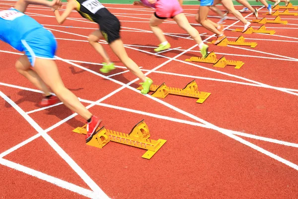 Sprint start Jogos de esportes — Fotografia de Stock