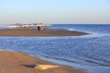 Deniz manzarası kışın.