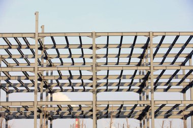 çelik yapı yapım aşamasında