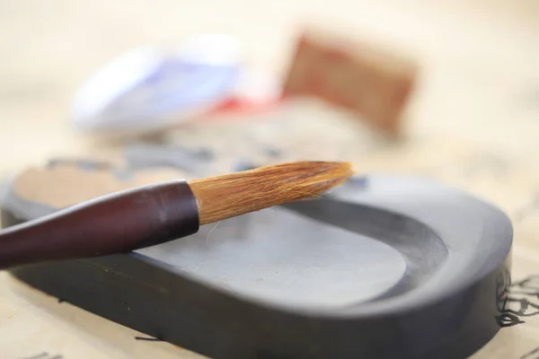 Chinese calligraphy and writing brush