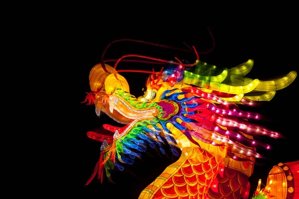 中国提灯祭りの龍 — ストック写真