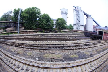Freight train tracks
