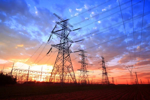 The pylon in the evening — Stock Photo, Image