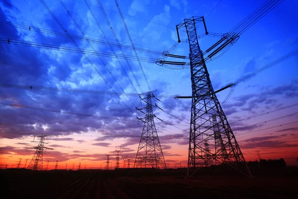 The pylon in the evening — Stock Photo, Image