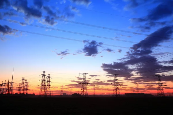 The pylon in the evening — Stockfoto