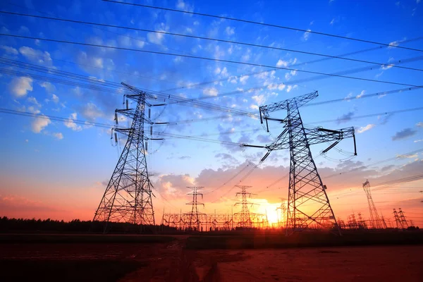 The pylon in the evening — Stock Photo, Image