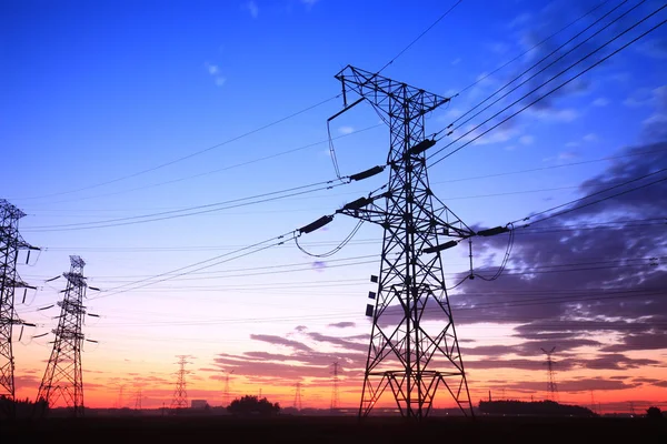 The pylon in the evening Royalty Free Stock Photos