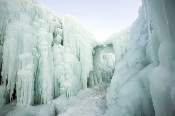 Cascata di ghiaccio — Foto Stock