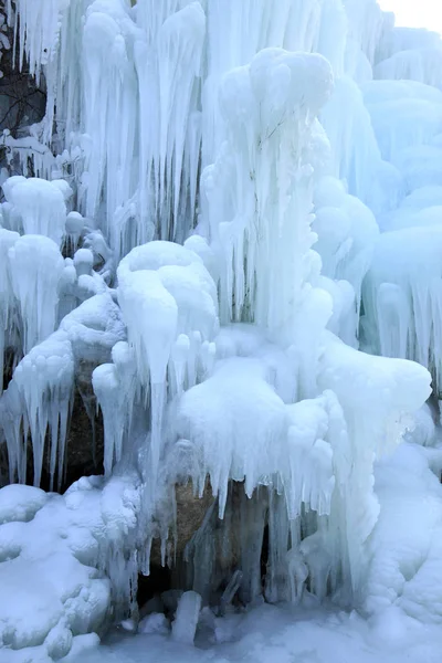 Льоду водоспаду — стокове фото