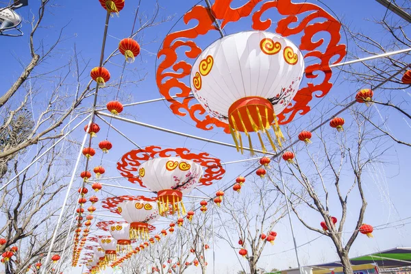 Chinese lanterns at night